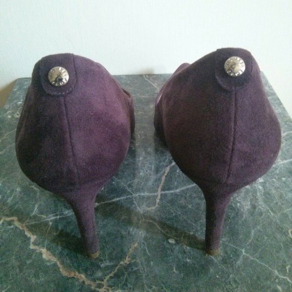 Michael Michael Kors Purple Suede Pumps Size 8 - Picture 13 of 16